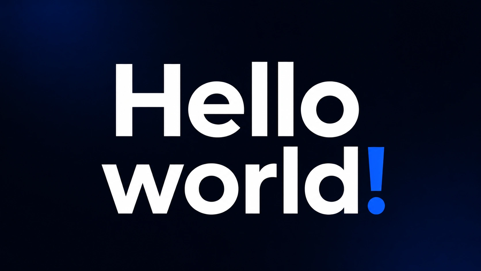 Hello world!